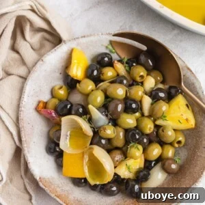 Baked olive confit