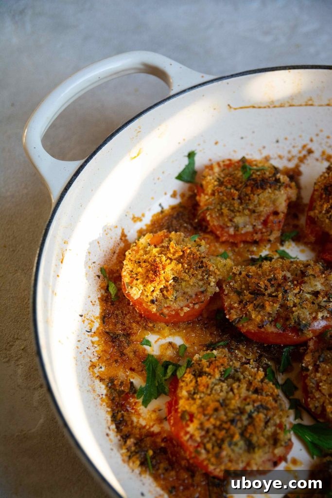 Love Beyond Labels: A Valentine's Dinner 9 Roasted Tomatoes with Herby Breadcrumbs