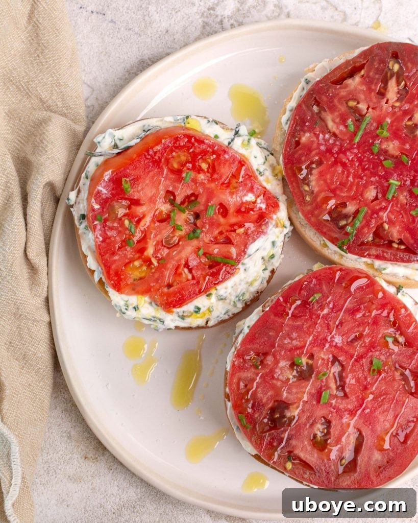Bagel with Cream Cheese Perfection 4 Frying a bagel in olive oil to achieve golden crispness