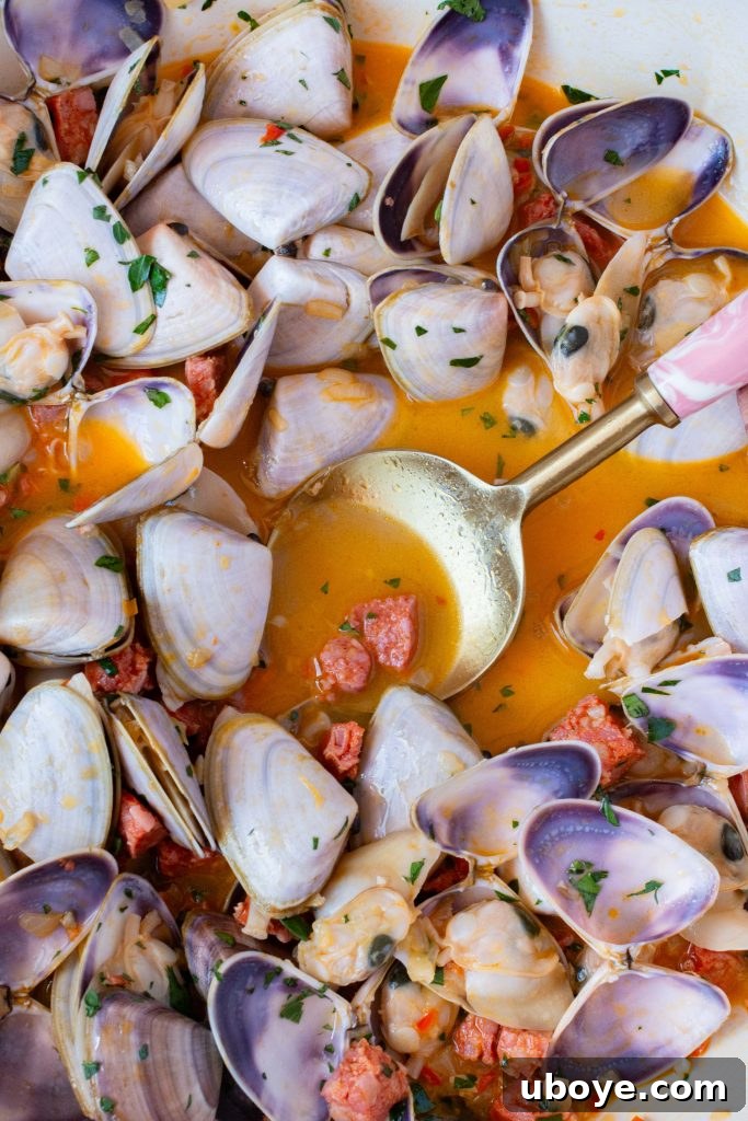 Sizzling Chorizo Clams 8 Chorizo clams