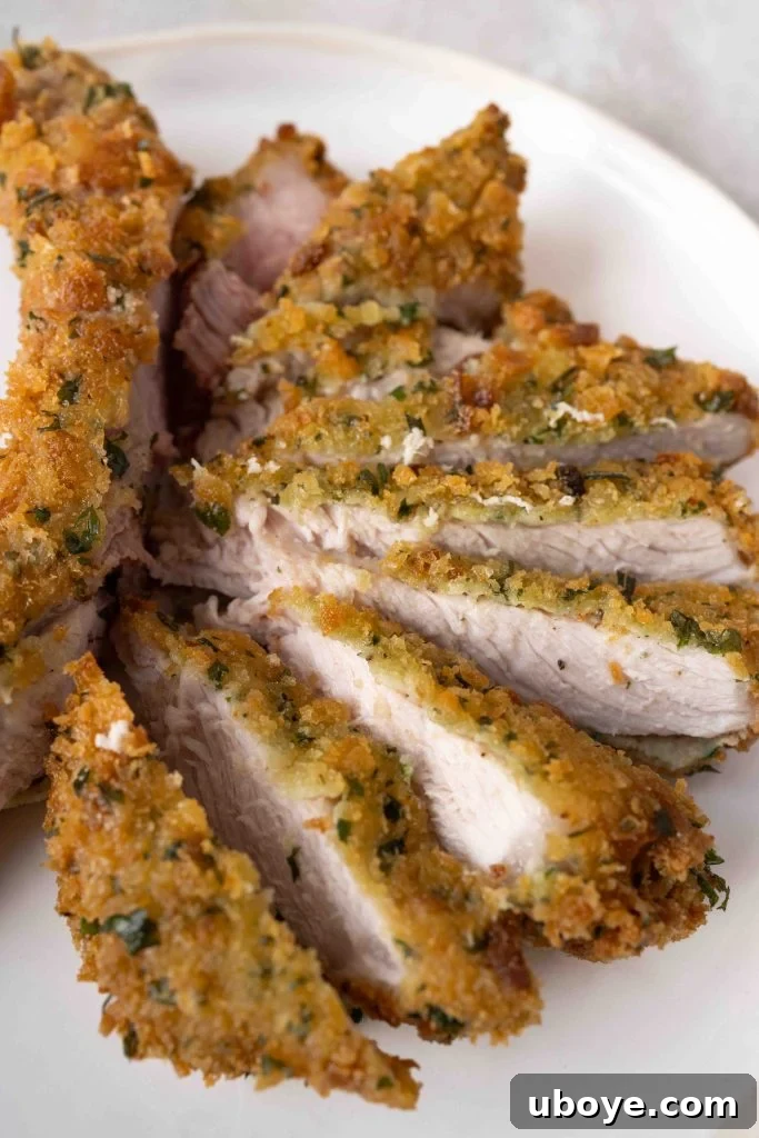 Golden Crusted Pork Cutlets 2 Crispy Crumbed Pork Cutlets with a side