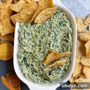 Healthy Spinach Artichoke Dip