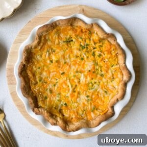 Baked Vegan Spinach Quiche ready to be served