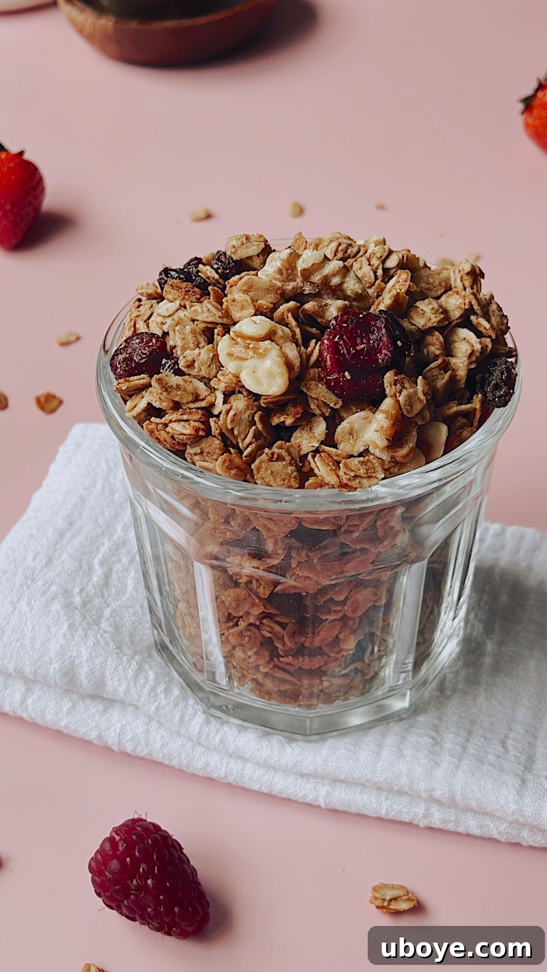 Effortless Homemade Granola 2 Delicious Homemade Granola with Raisins, Cranberries, and Walnuts