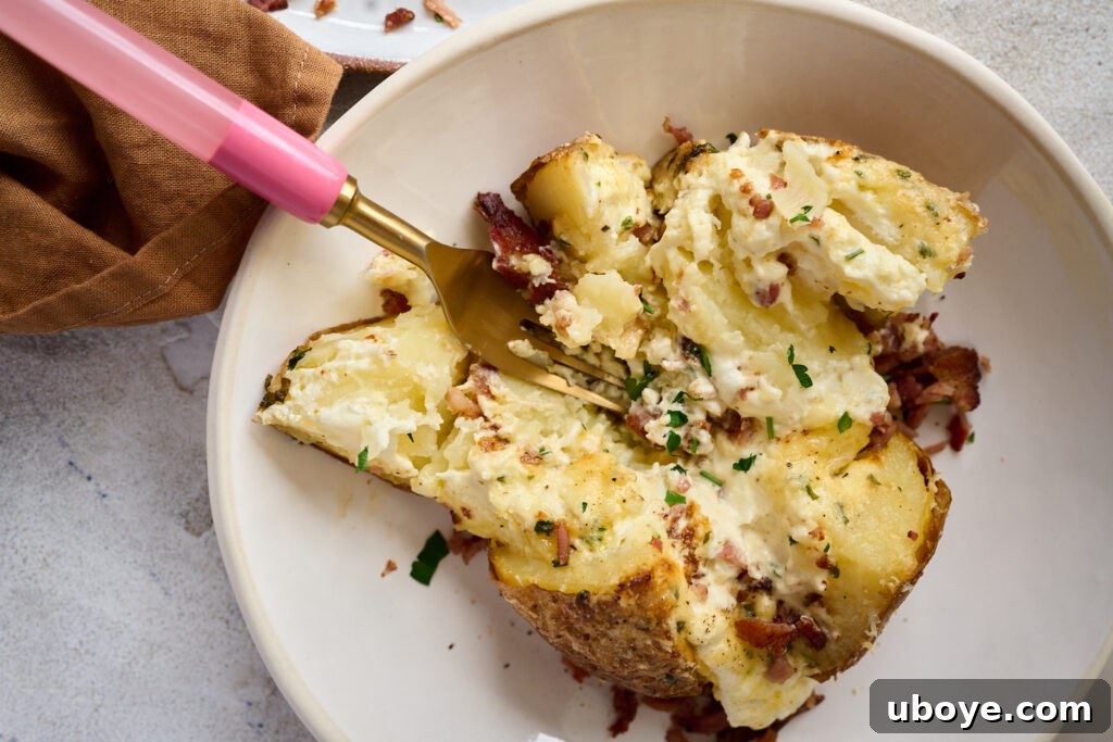 Creamy Garlic Baked Potatoes 10 Variety of potato dishes, including a potato bake and salad