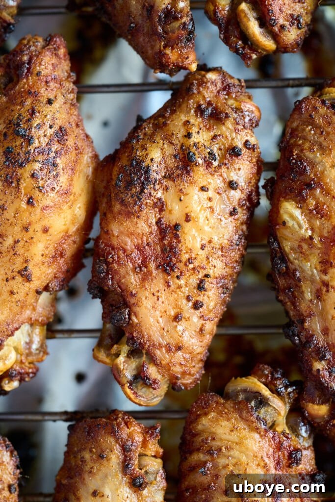 chicken wings have been cooked and are very crispy